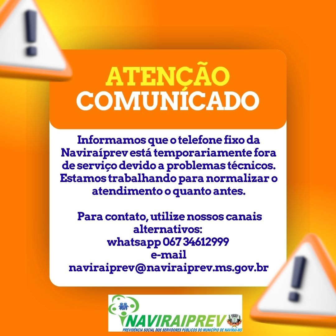 comunicado telefone